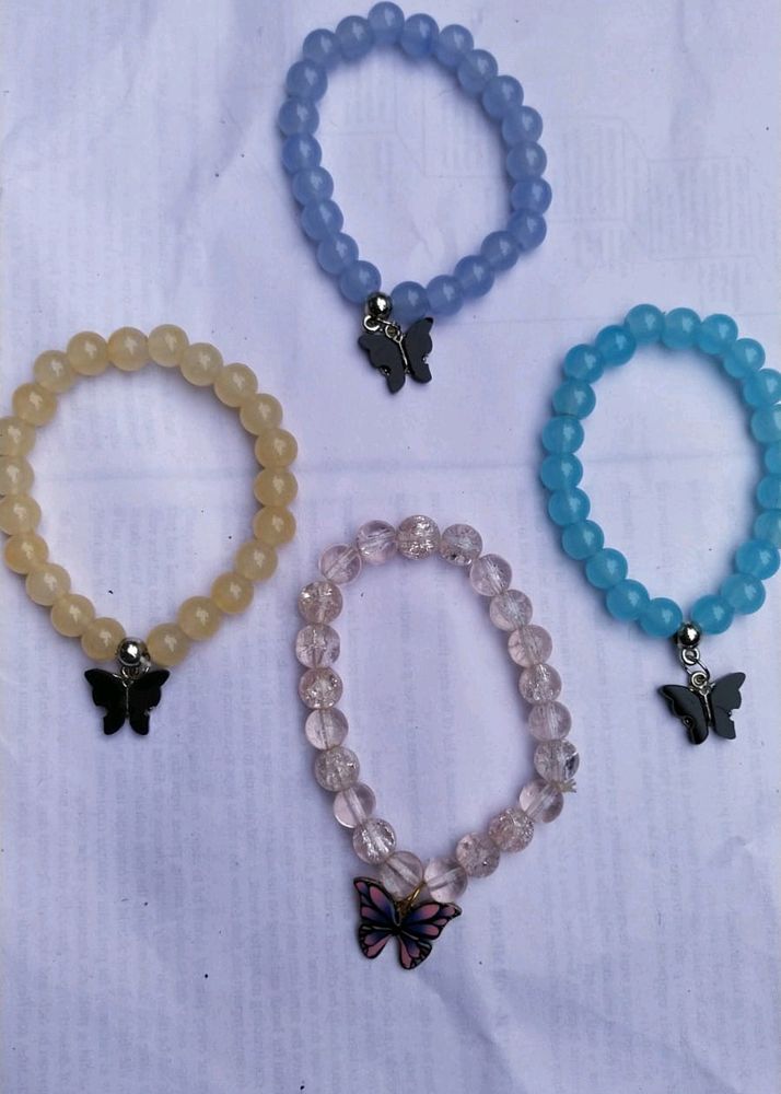 Pack Of 4 Butterfly Bracelet