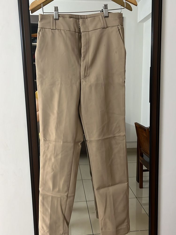 Stradivarius Beige Trouser