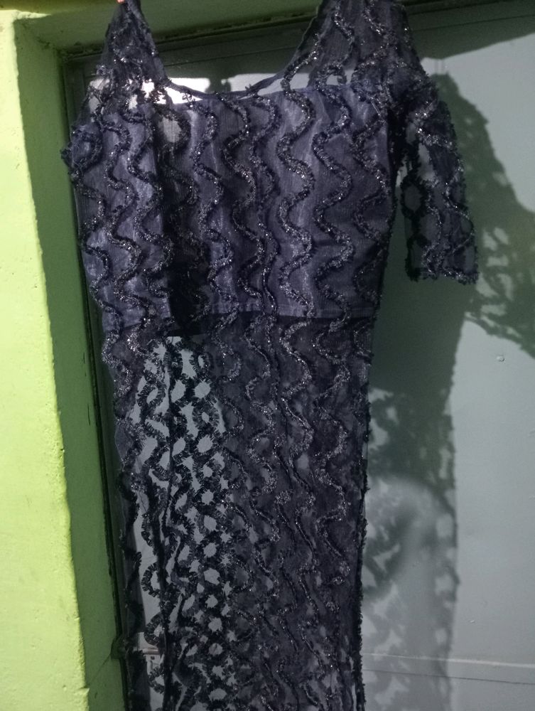 Beautiful Dark Blue Net Kurti 💙💙