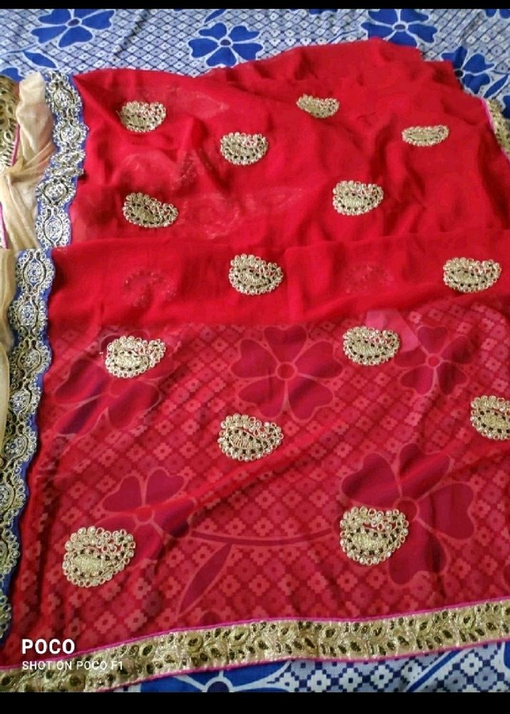 Red Saree