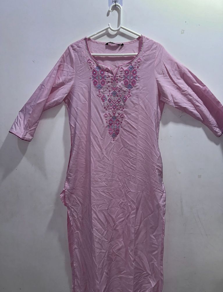 Pink Kurta Good Quality