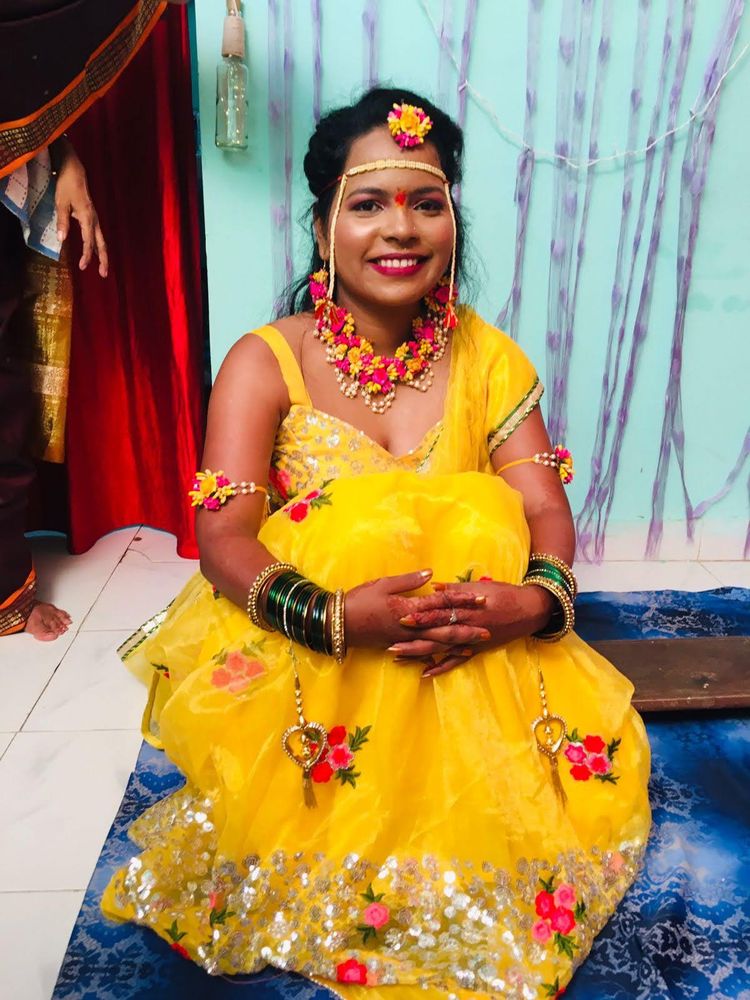 Yellow Lehenga And Blouse With Dupatta