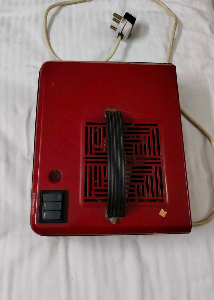 Portable Red Electric Fan Room Heater Or Blower