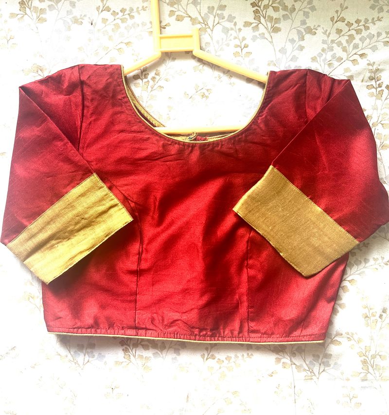 Maroon Blouse Silk