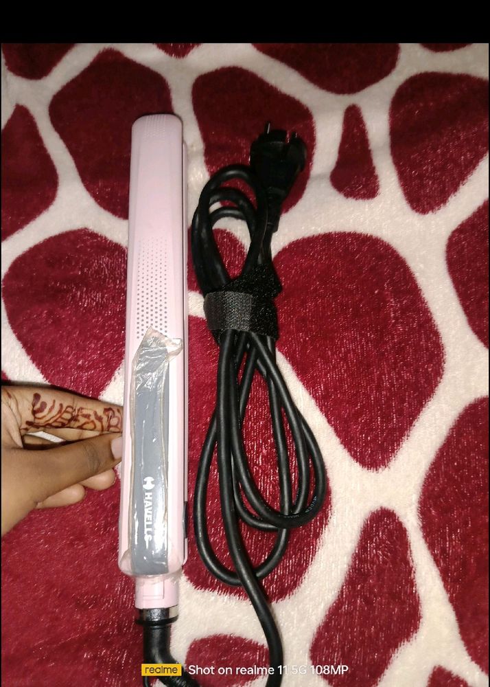 Havells Pink Hair Straightener And Curler ✨🫶