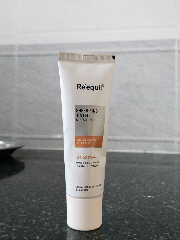 Re'equil Sheer Zinc Tinted Sunscreen