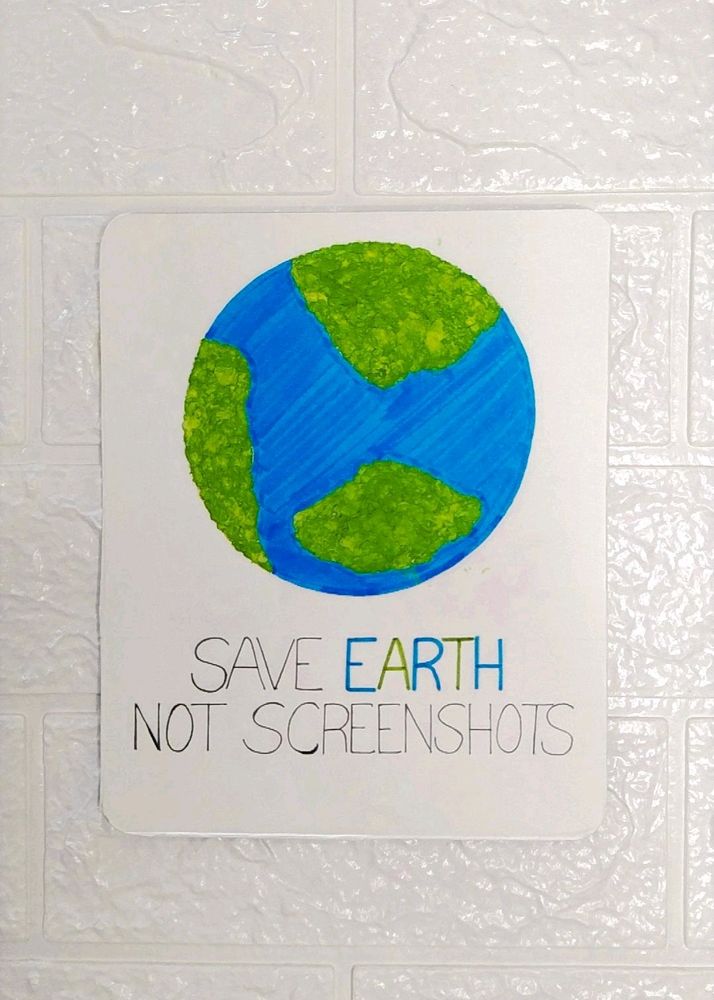 Handmade Save Earth 🌍 Card