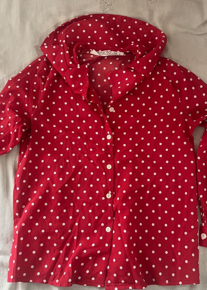 Polka Dots Red Shirt