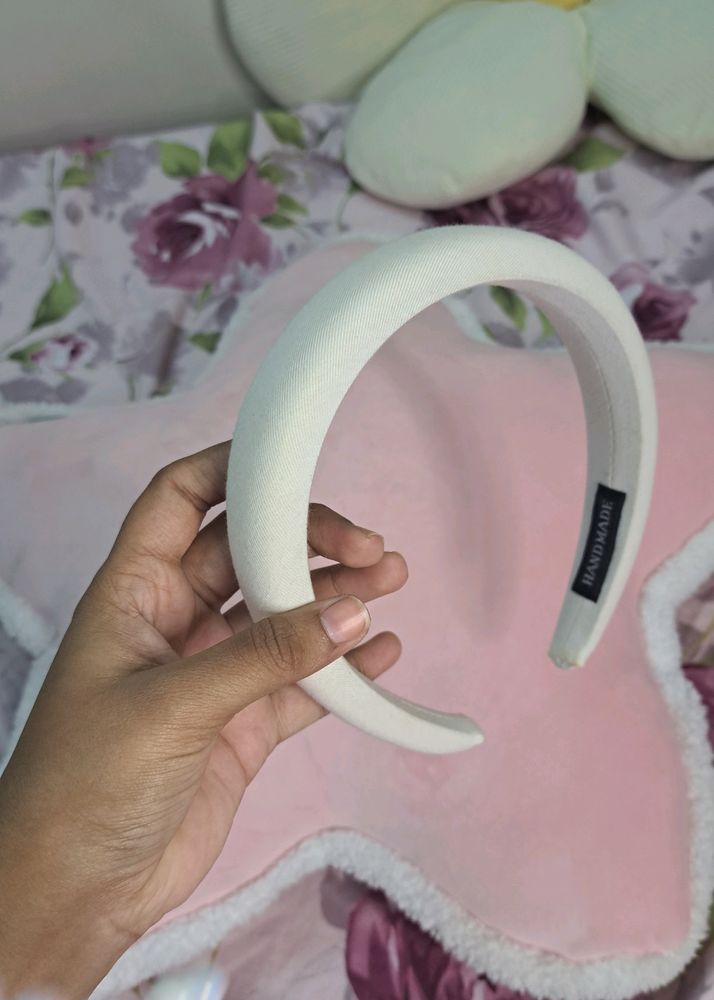 Off White Padded Headband