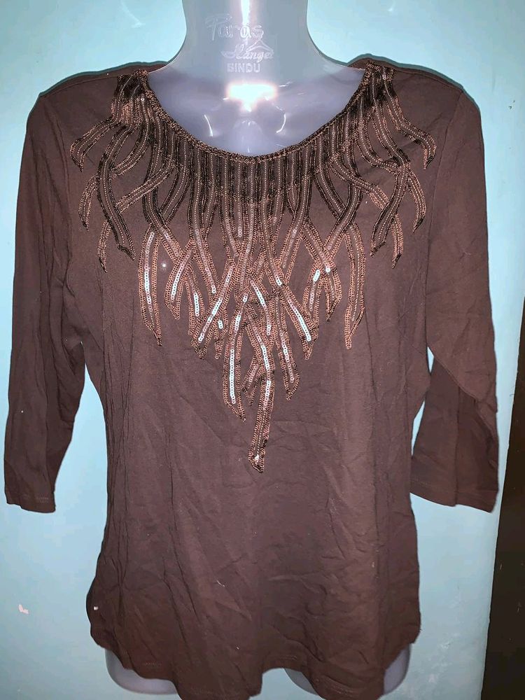 Beautiful Top for women/girls Brown color