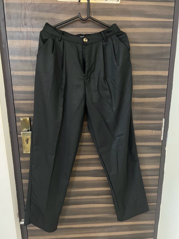 Black Formal Straight Pants