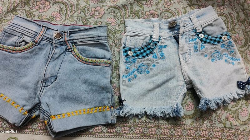 Denim Shorts For Girl