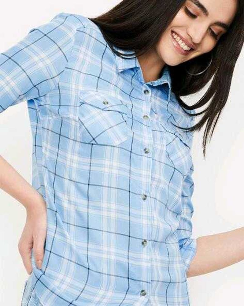 Women Regular Fit Checked Shirt