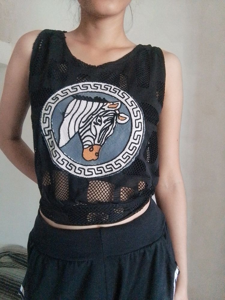 Net Crop Top For Fashionistas