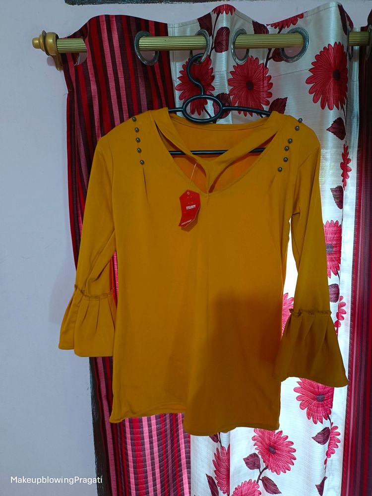 Mustard Full Sleeve Top