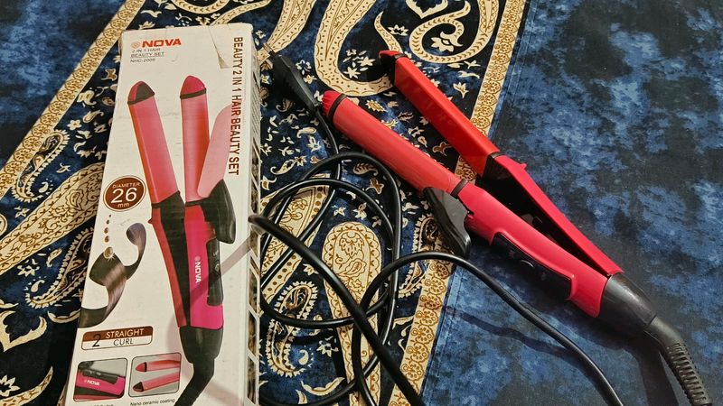 Hair Straightener and Curler 2-In-1