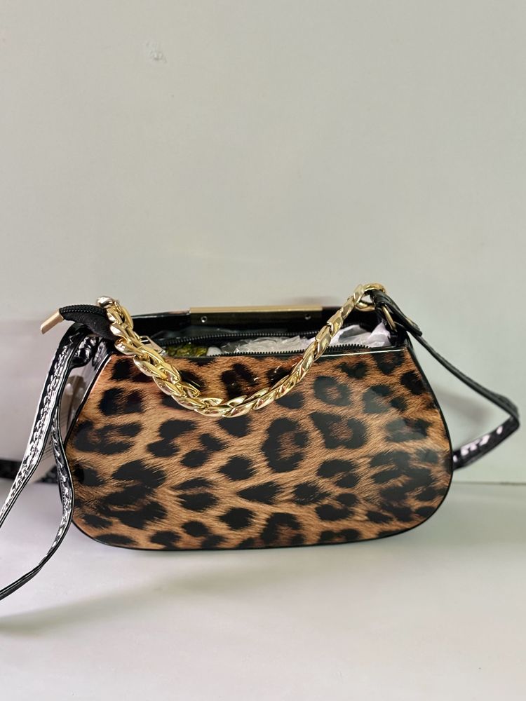 NEW BLACK TIGER PRINT BAG