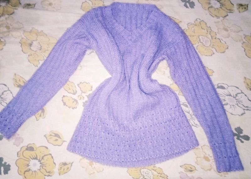 Lavender  Wollen Sweater(Hand Made) ♾️