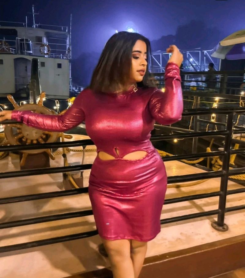 Tokyo talkies Purple Cutout Bodycon mini dress 🔥