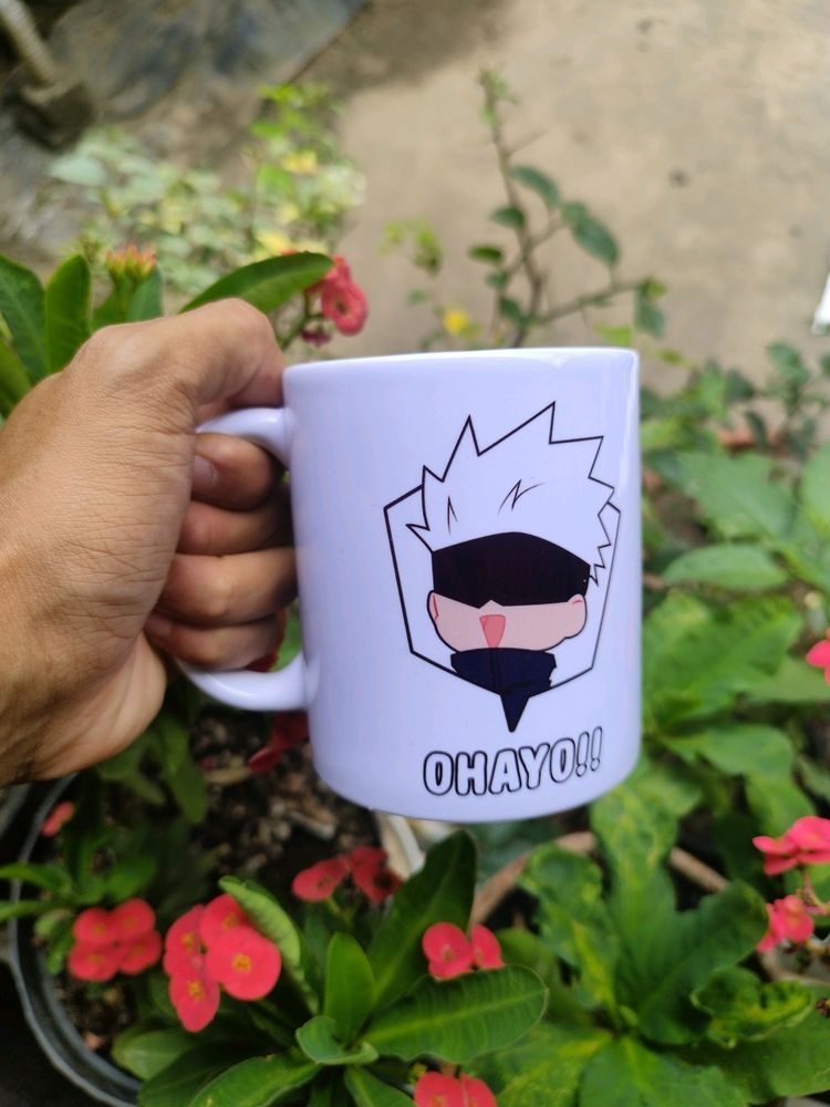 gojo ohayo mug