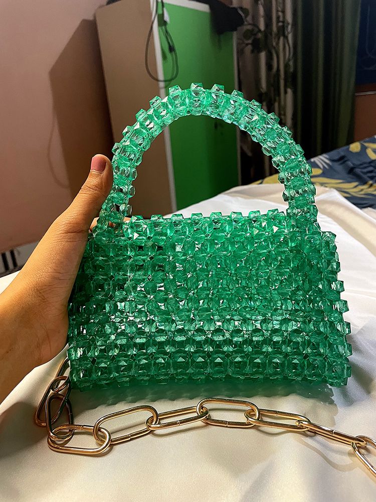 Today Offer Green Beaded Bag💚💚💚