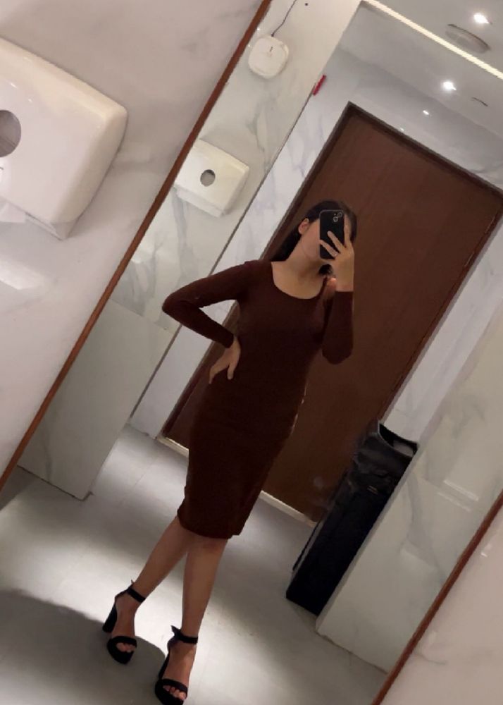 Long Brown Dress