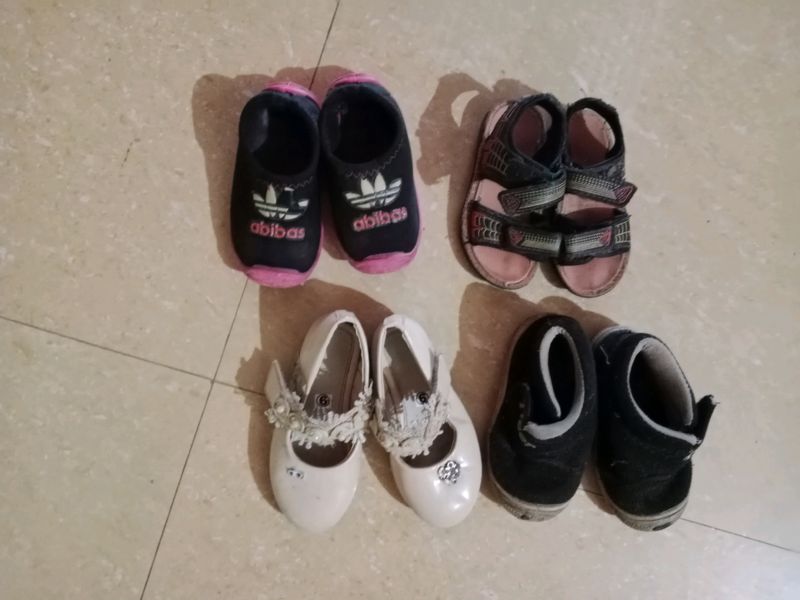 Combo Of Kids Shoes And Sandal.