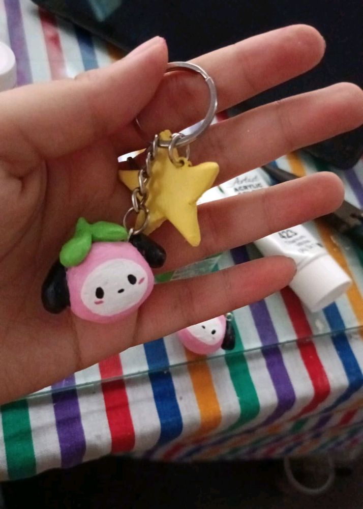 Hand Made Cute Keychain.... 1 Pc Of Yr Like