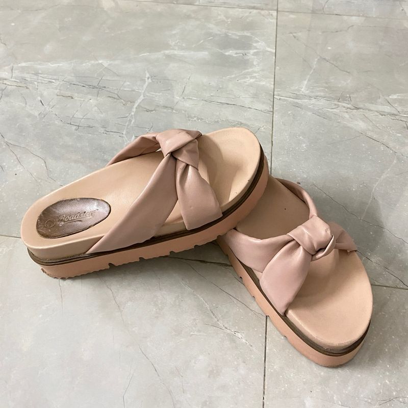 Roadster Pink Platform Sandal