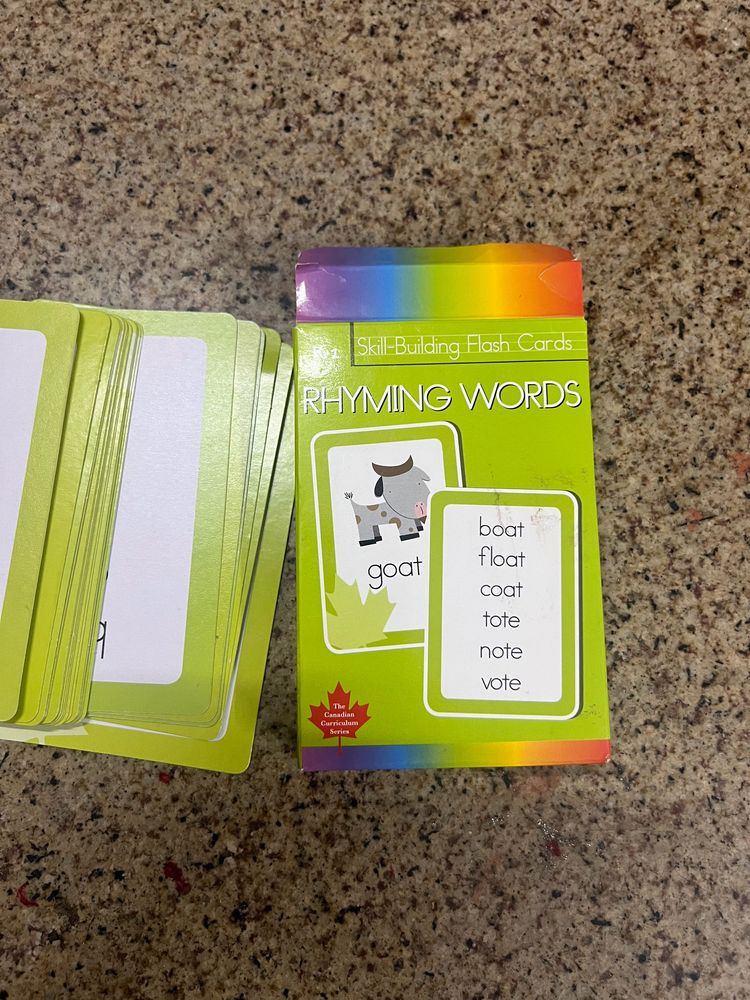 Rhyming Words flash cards