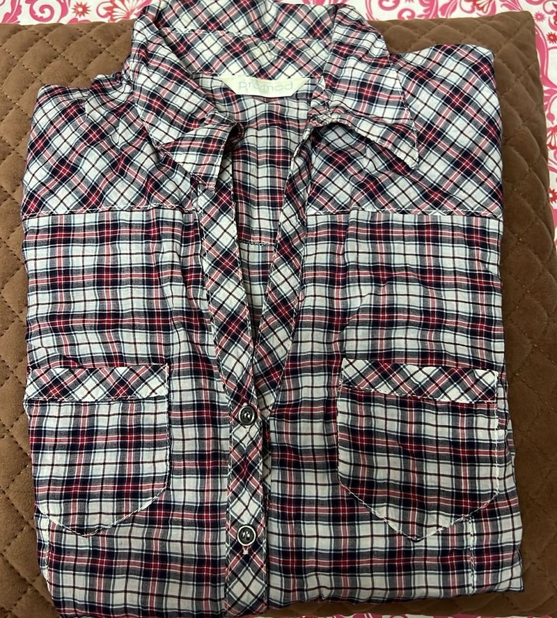 checked shirt