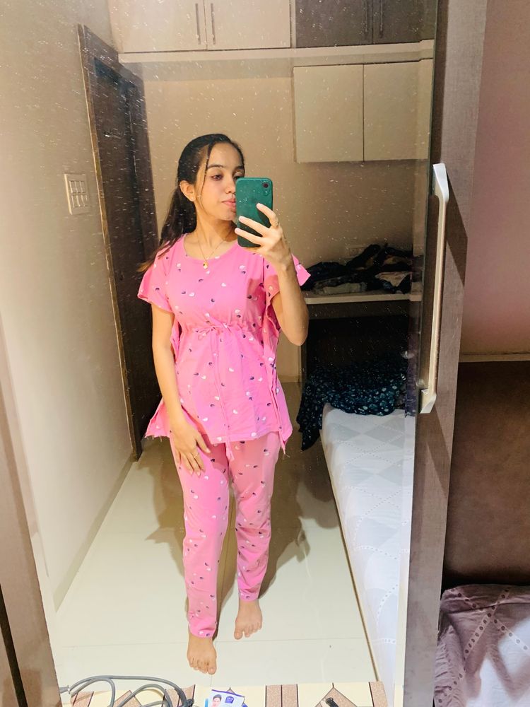 Pink Affordable Night Suit