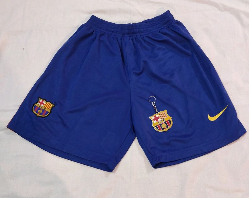 Combo Nike FC Barcelona Shorts And FCB Key Chain