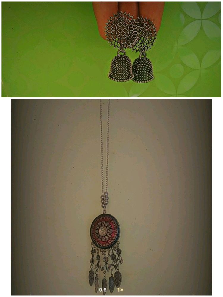 Earings And Locket Set