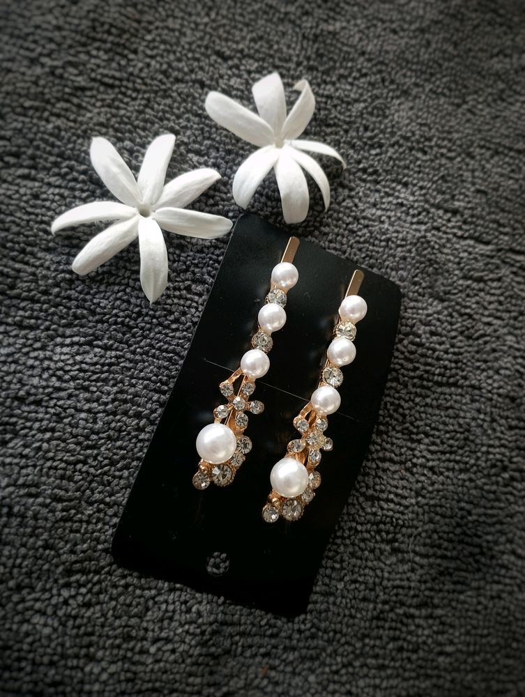 Hair Pin With Pearls And Gems