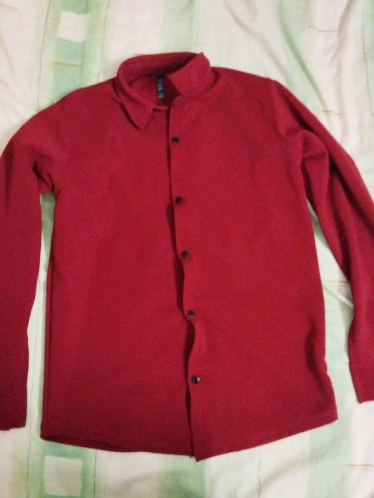 Lycra Red Shirt Size M