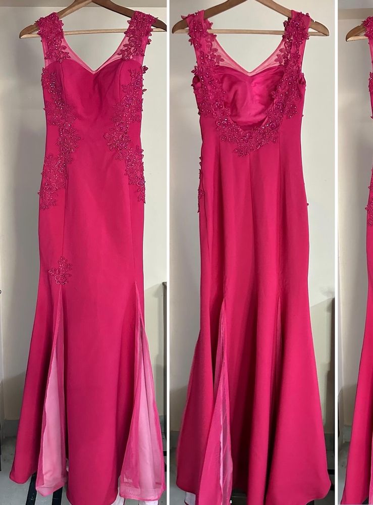 Gorgeous Pink Embellished Dress (Bust:32-33)