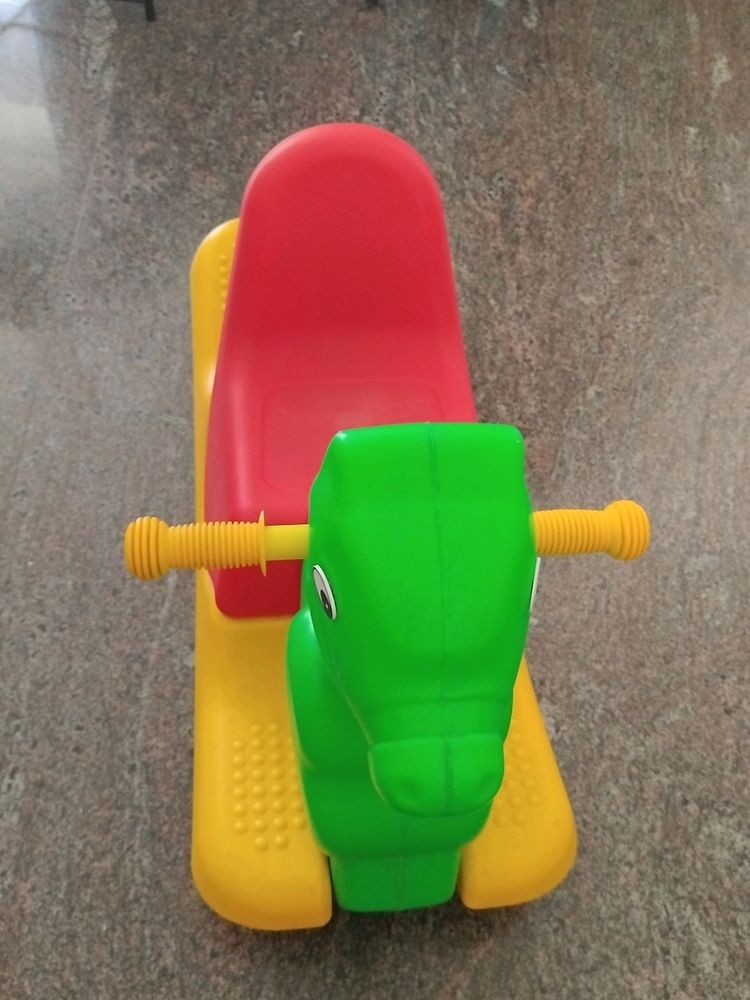 Multi Color Plastic Horse Ride-on Toy