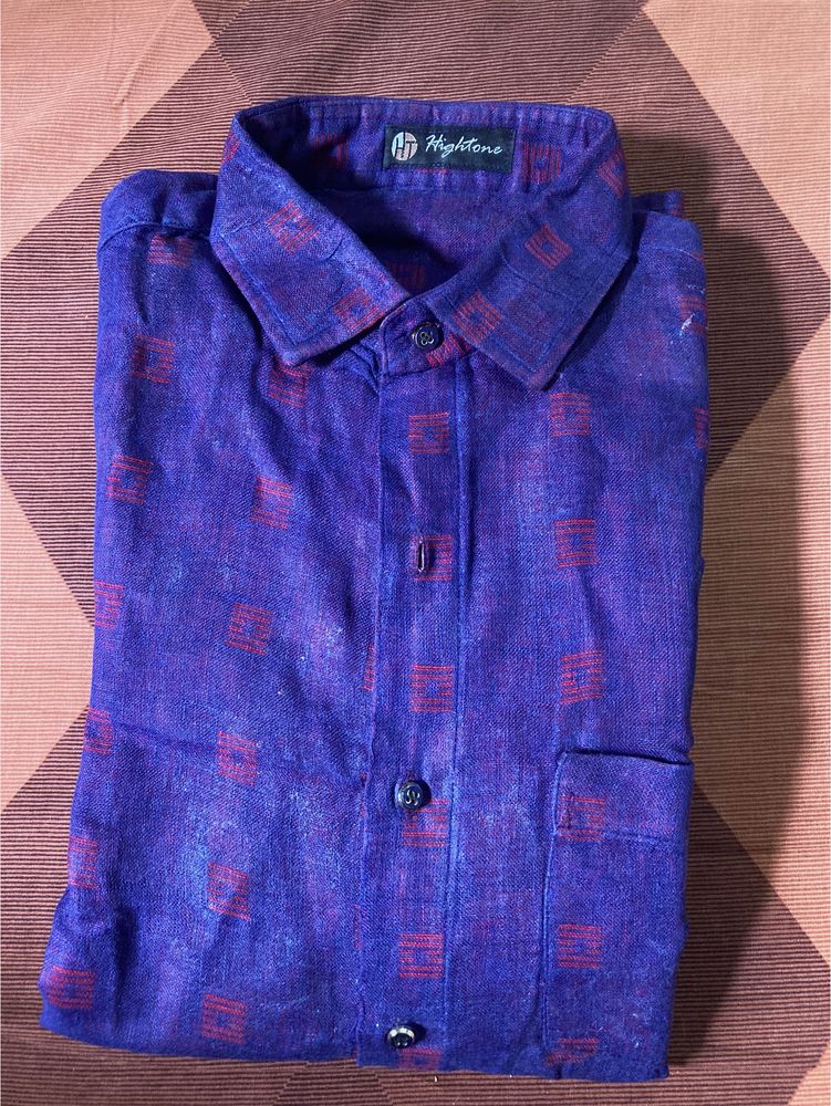 stiched khadi shirt