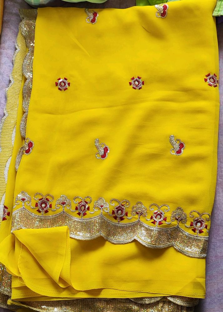 Yellow Saree