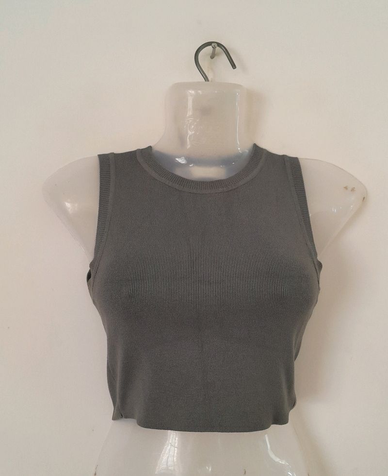 Grey Crop Top (Women's)