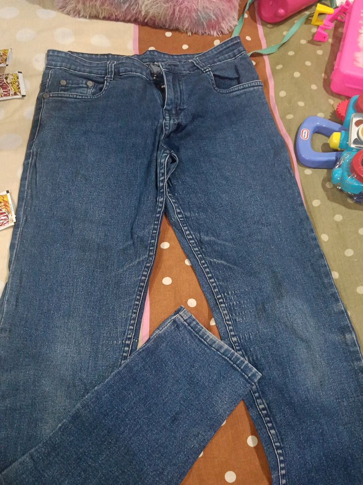 Long Jeans With Full Stretchable