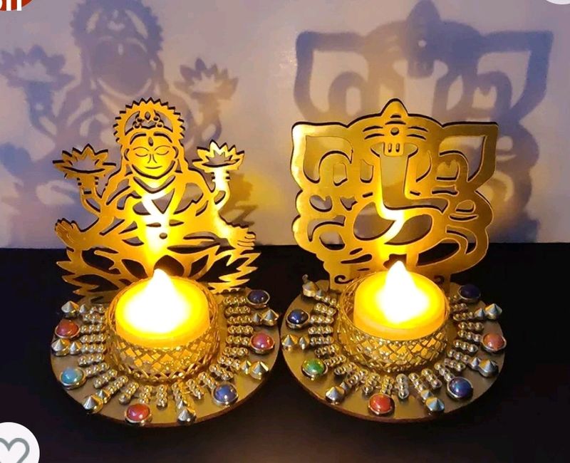 A Tealight Of Laxmi Ji & Ganesh J