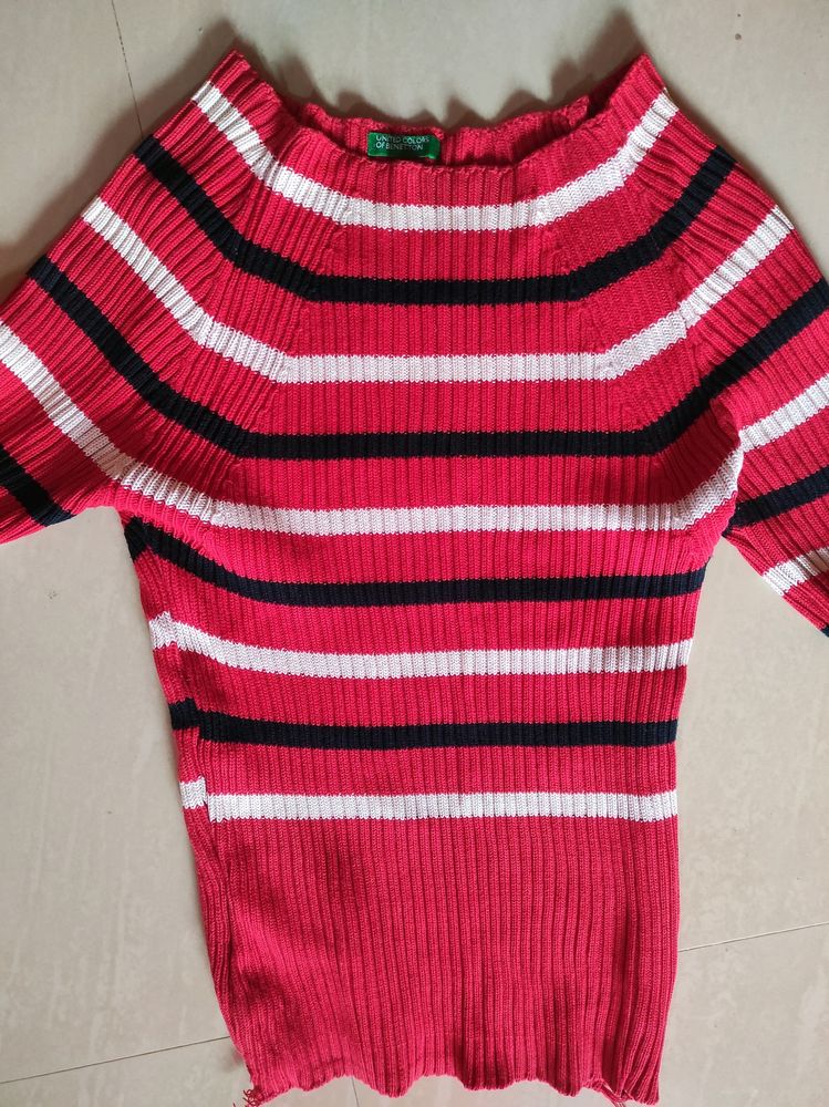 UCB Red Woolen Top