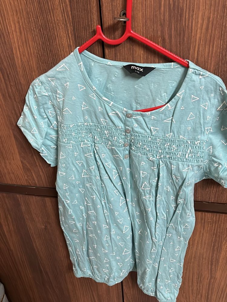 Sea Green Color Top