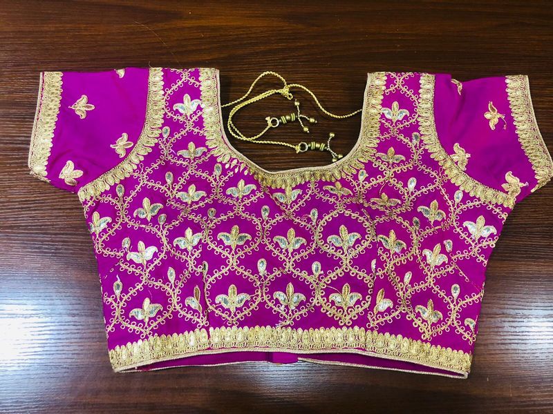 Gota pati embroidery blouse