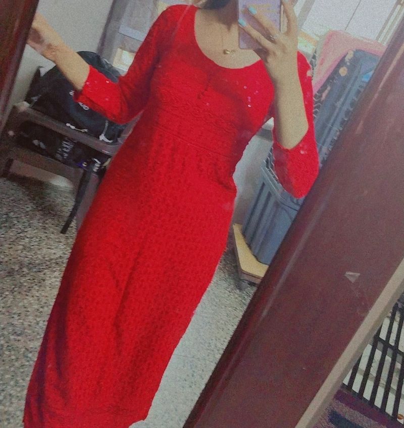 Red Kurti ♥️😍