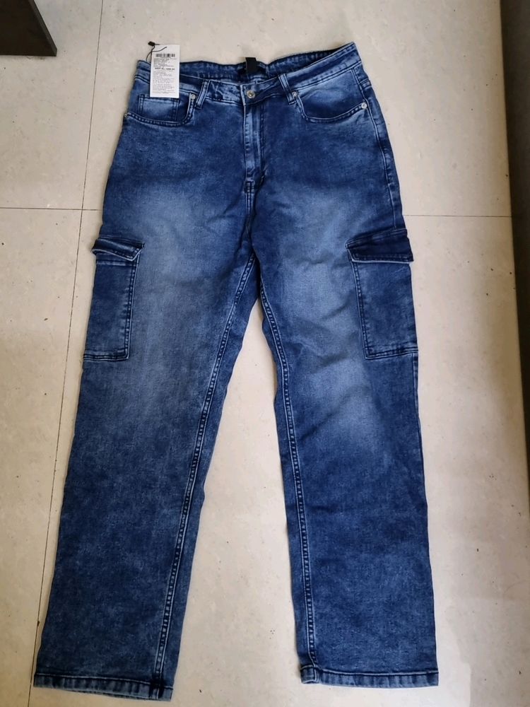 Cargo Denim Jeans