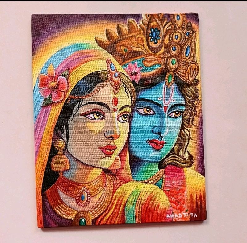 Radha Krishna Art Work Love ❤️