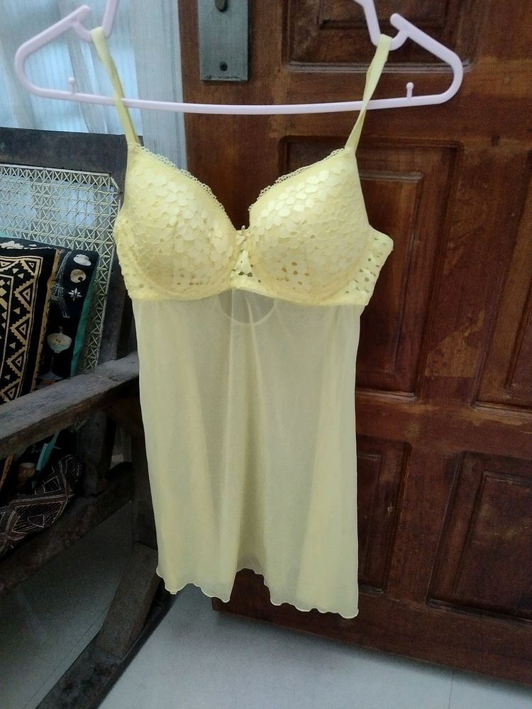 Yellow Lace Lingerie